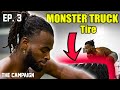 Najee Harris flips MONSTER TRUCK tires! "You"ll see him walk across stage as a FIRST-ROUNDER"  Ep. 3