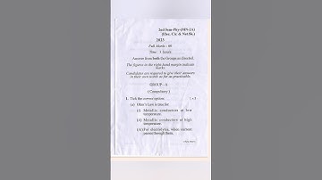 MN 02 Physics ll Semester 2 ll Question Paper ll 2023 #shorts #kolhanuniversity #ytshort