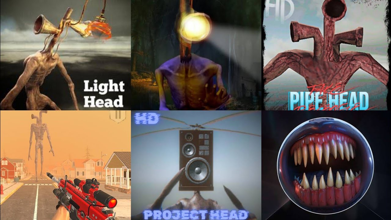 Scary Light Head Pipe Head Speaker Head Siren Head