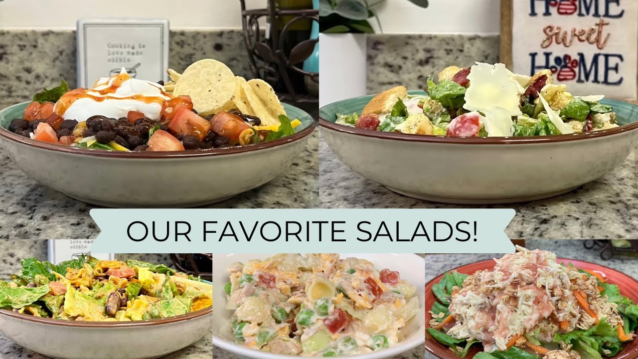 5 DELICIOUS SALAD RECIPES | LUNCH AND DINNER IDEAS | SPRING & SUMMER ...