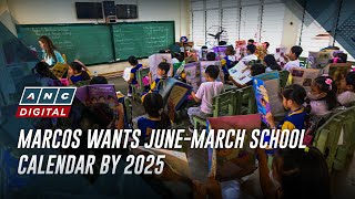 Marcos wants June-March school calendar by 2025 | ANC