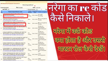 नरेगा Rc कोड कैसे निकाले। Narega ka rc code kaise nikale ।Narega rc code kaise dekhe ।Narega rc code