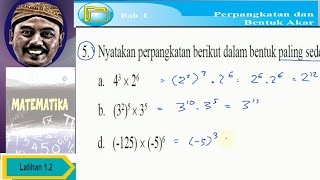 Nyatakan perpangkatan berikut menjadi bentuk paling sederhana