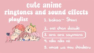 Cute anime ringtones and sound effects 🍡 || with link