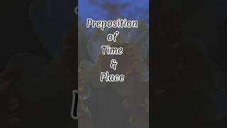 English Grammar Exercises - Preposition