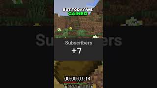 Day 48 of playing 1 Second of Hardcore Minecraft for every new sub #shorts #gaming