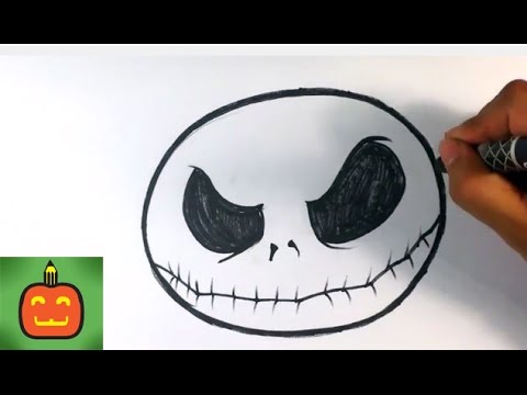 How to Draw Jack Skellington from The Nighmare Before X-mas - Halloween Drawings