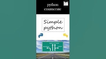 Enumerate - Simple Python #Shorts