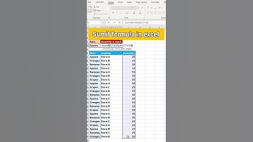 How to use Sumif formula in excel tips and tricks #newexcel #exceltips #exceltricks #excelshortcuts