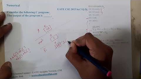GATE CSE 2015 SET 3 Q 54 || C PROGRAMMING  ||Data Structure || GATE Insights Version: CSE