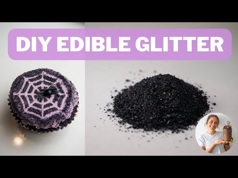 DIY Edible Glitter Tutorial only 2 ingredients!