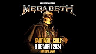 Megadeth - Concierto Completo - Chile 2024 Movistar Arena (Platea Baja)