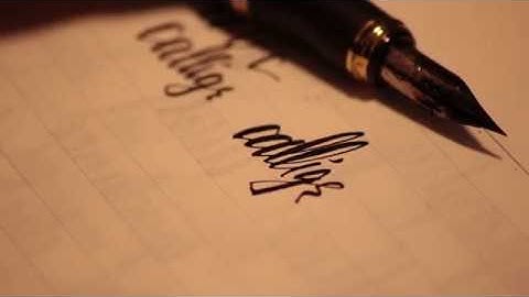 【カリグラフィー】calligr【Jinhao 159 x Zebra Gペン】