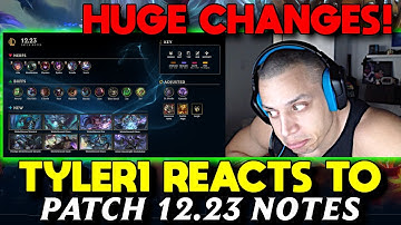 Tyler1 reacts to 12.23 LoL Patch Notes