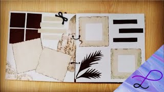 DIY Vintage Scrapbook | Aesthetic Vintage Idea | Decorating a scrapbook