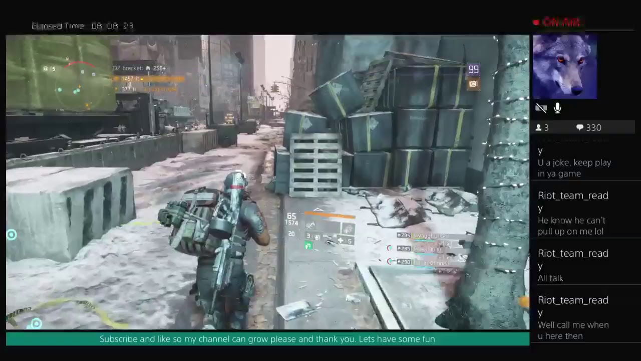 RyuFury09's Live PS4 Broadcast The division pvp