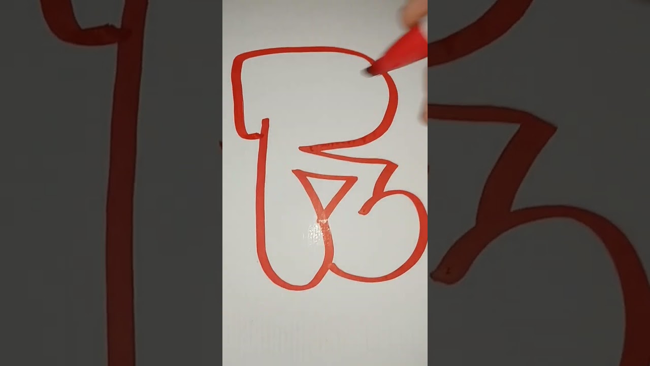 Graffiti Throwie Letter R