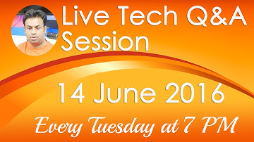 #134 Live Tech Q&A Session with Geekyranjit - 14 June