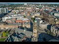 Drone video of Sheffield city centre - Sunday 12 July 2020 - shot in 4k