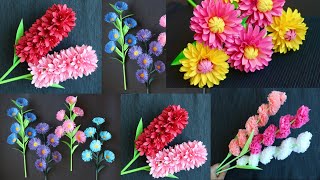 4  Types of Paper Flowers  How To Make Paper Flowers  Paper Craft