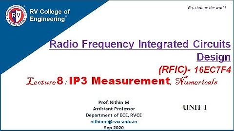 RFIC Unit 1 Lecture 8