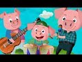 Three Little Pigs Song | The Brick Little House | Clap clap kids