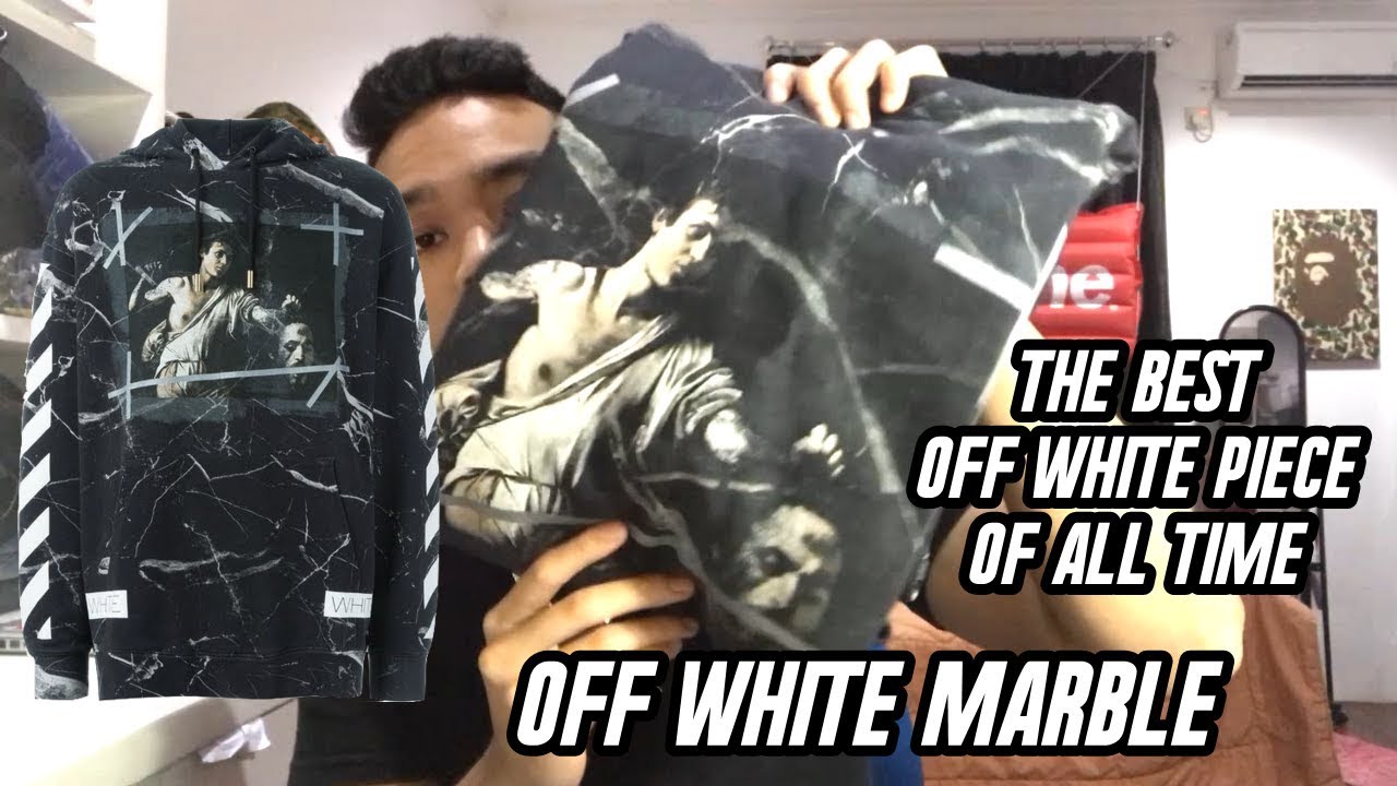 HYPEMANIA | THE OFF-WHITE PIECE OF - OFF-WHITE MARBLE HOODIE - YouTube