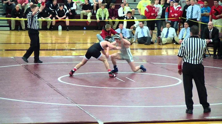 2012 PA SE Region, 132 lb Finals, John Dutrow (green) v Joe Galasso (red)