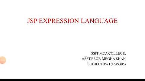 Jsp expression language