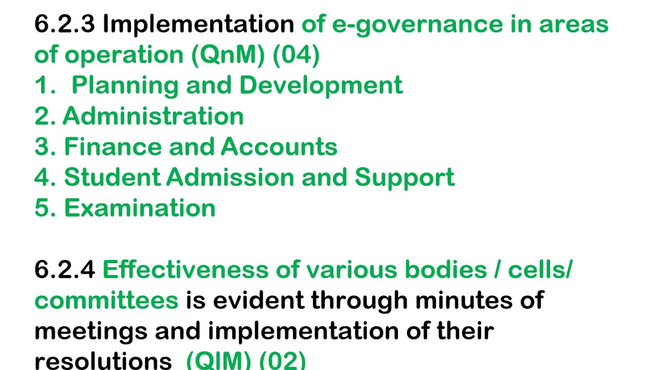 NAAC New Methodology Criteria VI PPT IQAC Video YouTube