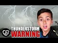SOMETHING HAPPENED | Huge Thunder and Lightning Storm Floods Our Streets | PHILLIPS FamBam Vlogs