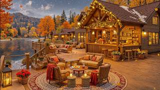 Fall Christian Coffeehouse 🍂 | Cozy Worship Jazz, Autumn Ambience, Prayer & Bible Reading