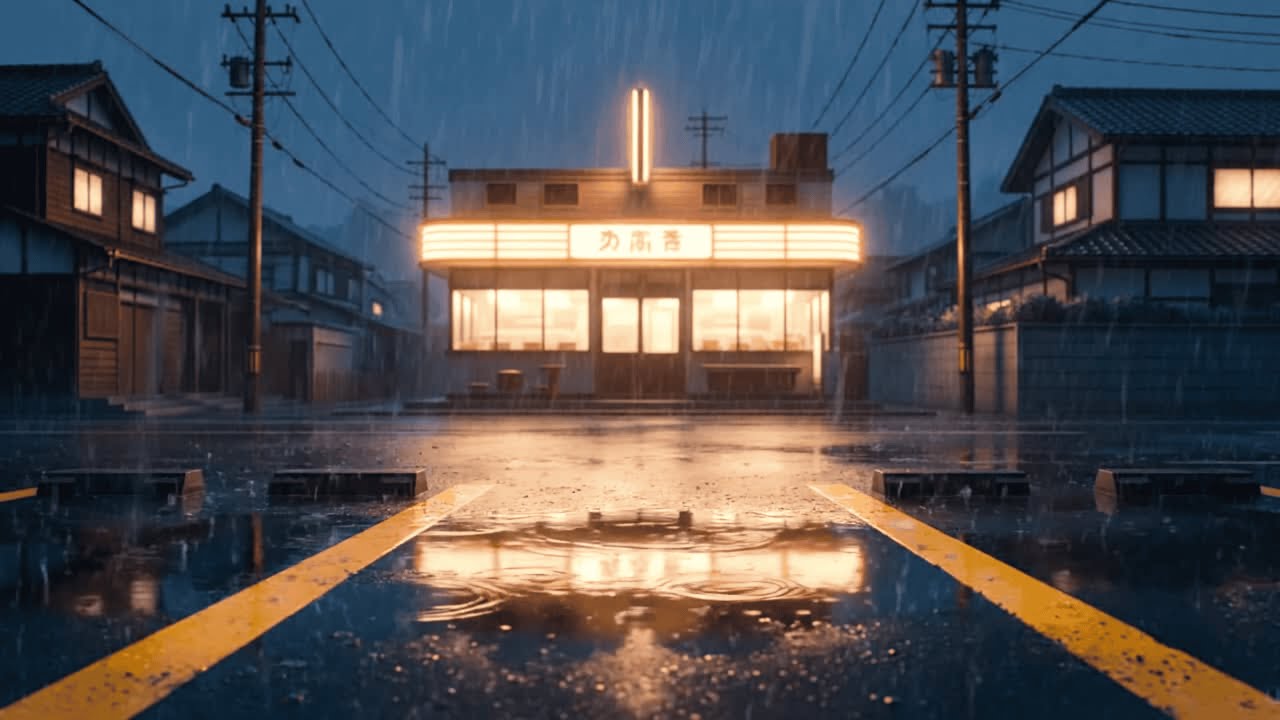 Japan at Midnight 🌙 Rain, Neon Lights & Cozy City Mood