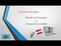 Transfer file from computer to mobile or mobile to computer wireless