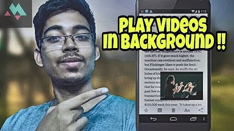 Play Youtube Videos In BACKGROUND (Any Android) [NO ROOT] | Android Mechanics