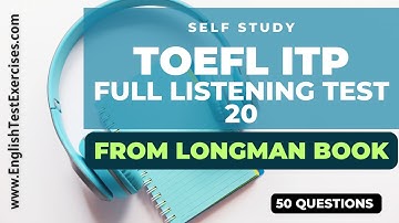 Full TOEFL ITP Listening Test 20 #TOEFL #TOEFLITP #TOEFL2025