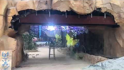 1M+2M combination 3D fog screen display projection