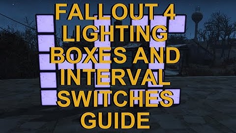 Fallout 4 Advanced Settlement Guide. Lighting Boxes and Interval Switches