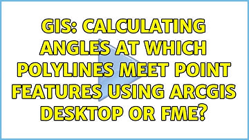 GIS: Calculating Angles at which polylines meet point features using ArcGIS Desktop or FME?