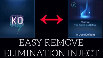 HOW TO REMOVE INJECT ELIMINATION?