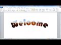 Microsoft word tutorial |How to Quickly Put an Image Inside Text in Word 2010