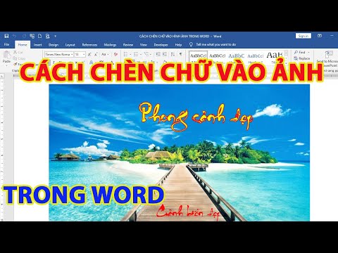 #1 Cách chèn chữ vào ảnh trong word Mới Nhất