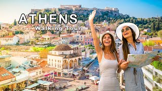 Athens, Greece Walking Tour  🇬🇷 (4k Ultra HD 60fps) – With Captions