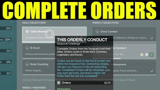 Destiny 2 - complete orders from the vanguard and their allies (this orderly conduct)
Destiny 2 - complete orders from the vanguard and their allies (this orderly conduct) Destiny 2 - complete orders from the vanguard and their allies (this orderly conduct)