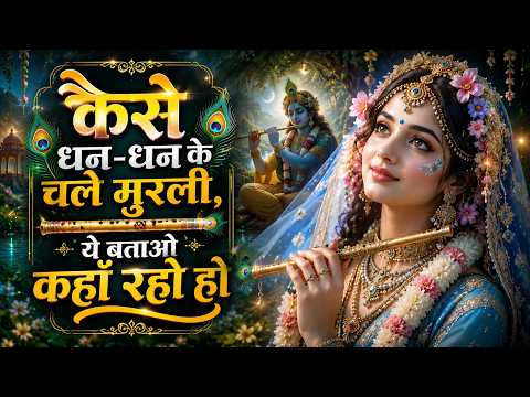 कैसे धन-धन के चले मुरली, ये बताओ कहाँ रहो हो ❤️राधा-कृष्ण प्रेम भजन Radha Krishna Bhajan Song