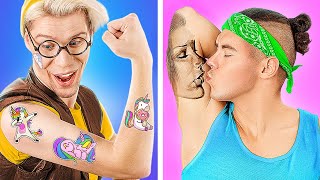 Atleta vs Nerd Student em um Estúdio de Tatuagem - Parte 4!