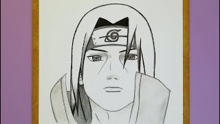 How to Draw Itachi Uchiha from NARUTO: How to draw Anime step by step || Itachi drawing tutorial