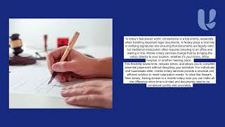 Digital Notary - The Convenience of Mobile Notary Services Near You