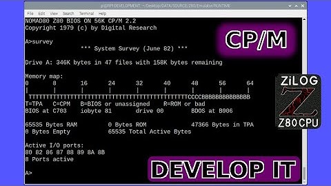 Digital Research CP/M 2.2 Using 8080 ASM & MBASIC