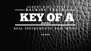 Video thumbnail of "Albert King Style Blues Guitar Backing Track (Key of A)"